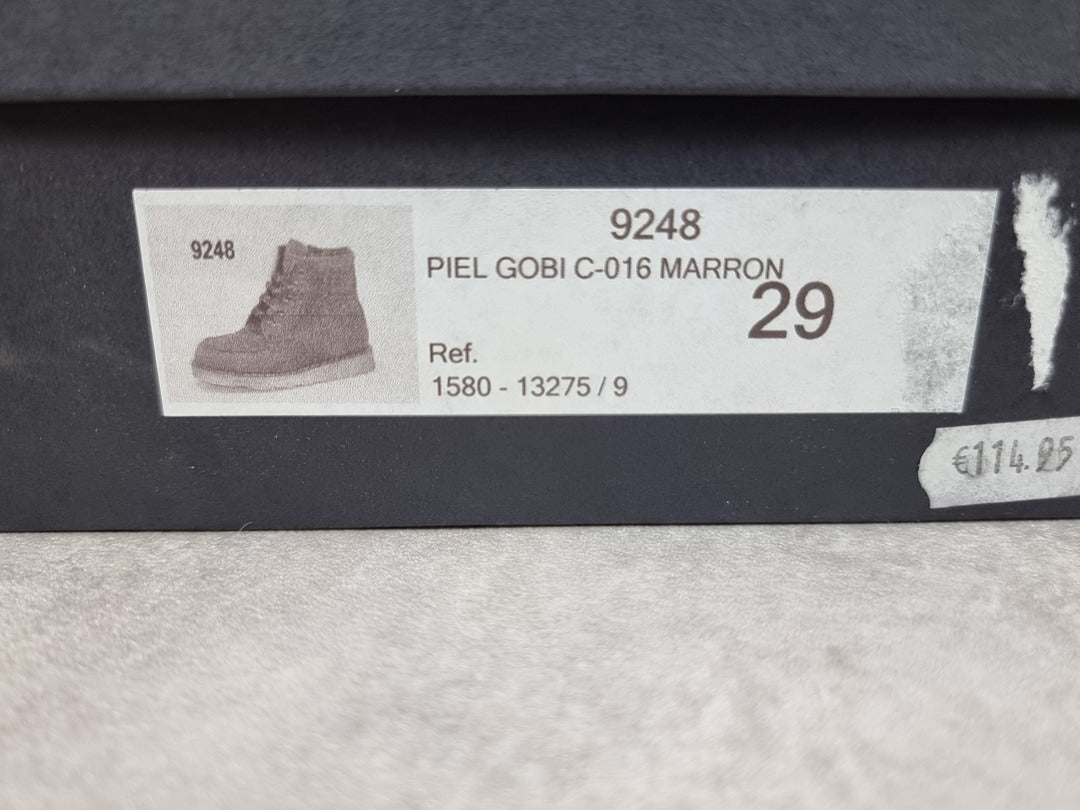 Bottines garçon en cuir clic! marron - Taille 29 C240
