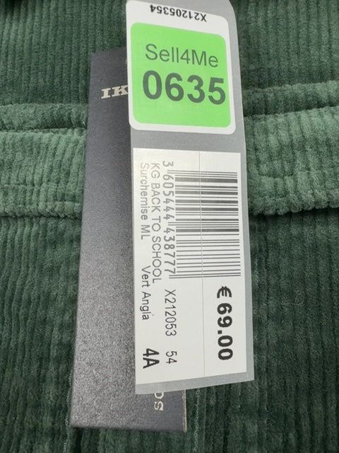 Surchemise enfant Ikks vert - 4 ans / 104 cm Réf: 635