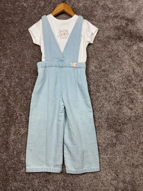 Ensemble combinaison pantalon et t-shirt Ikks bleu clair - 5 ans Réf: 0696 - Sell4Me