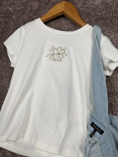 Ensemble combinaison pantalon et t-shirt Ikks bleu clair - 5 ans Réf: 0696 - Sell4Me