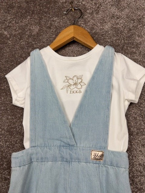 Ensemble combinaison pantalon et t-shirt Ikks bleu clair - 5 ans Réf: 0696 - Sell4Me