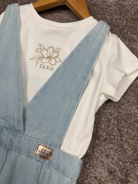 Ensemble combinaison pantalon et t-shirt Ikks bleu clair - 5 ans Réf: 0696 - Sell4Me