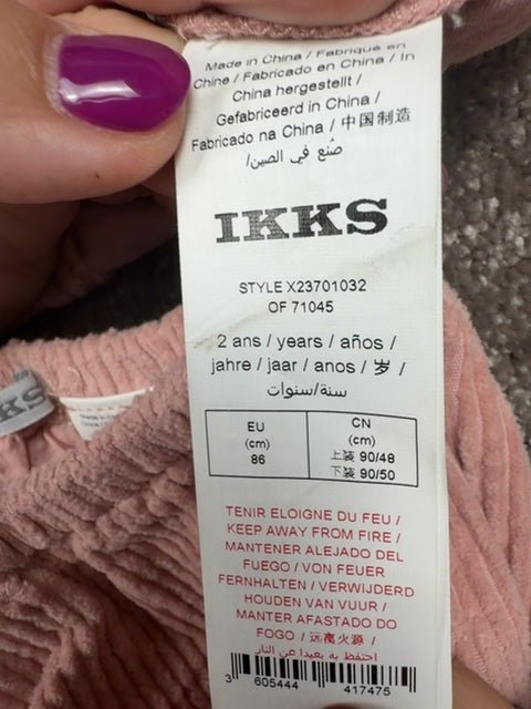 Ensemble Ikks Rose - 24-36 Mois Réf: Id0952 - Sell4Me