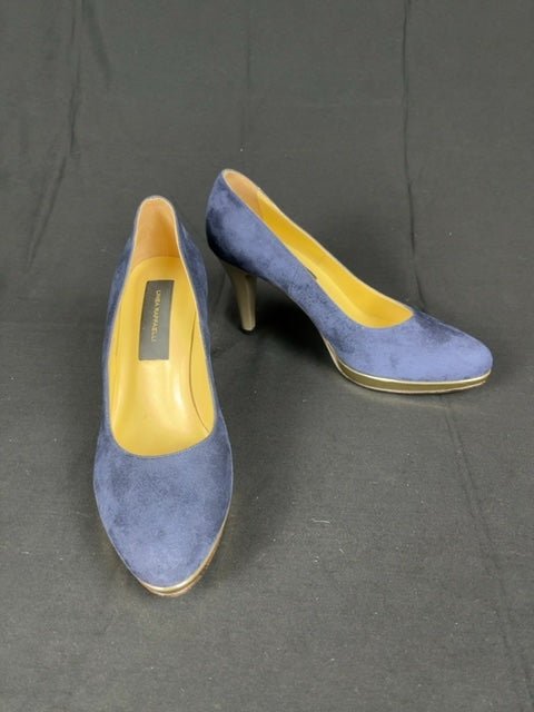Escarpins, chaussure àé talon femme Linea Raffaelli bleu - 40 Réf: C046 - Sell4Me Image principale du produit