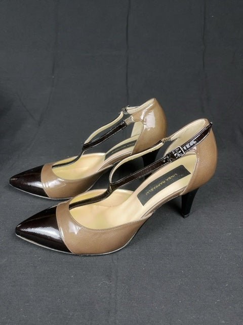 Escarpins Chaussures à talon en cuir Linea Raffaelli Marron - 39 Réf: C049 - Sell4Me