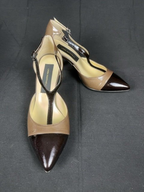 Escarpins Chaussures à talon en cuir Linea Raffaelli Marron - 39 Réf: C049 - Sell4Me