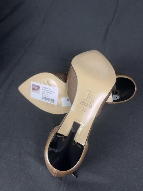 Escarpins Chaussures à talon en cuir Linea Raffaelli Marron - 39 Réf: C049 - Sell4Me