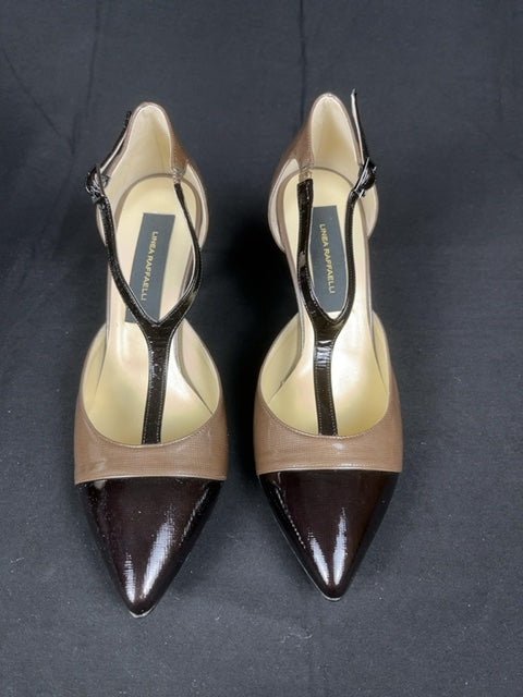 Escarpins Chaussures à talon en cuir Linea Raffaelli Marron - 39 Réf: C049 - Sell4Me