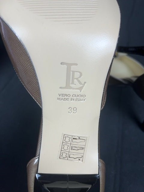 Escarpins Chaussures à talon en cuir Linea Raffaelli Marron - 39 Réf: C049 - Sell4Me
