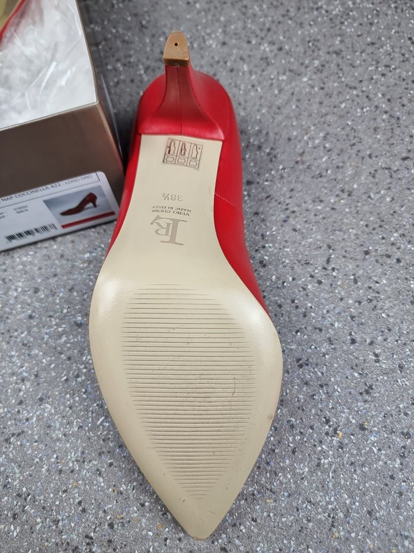 Escarpins Linea Raffaelli rouge - 38.5 - Sell4Me
