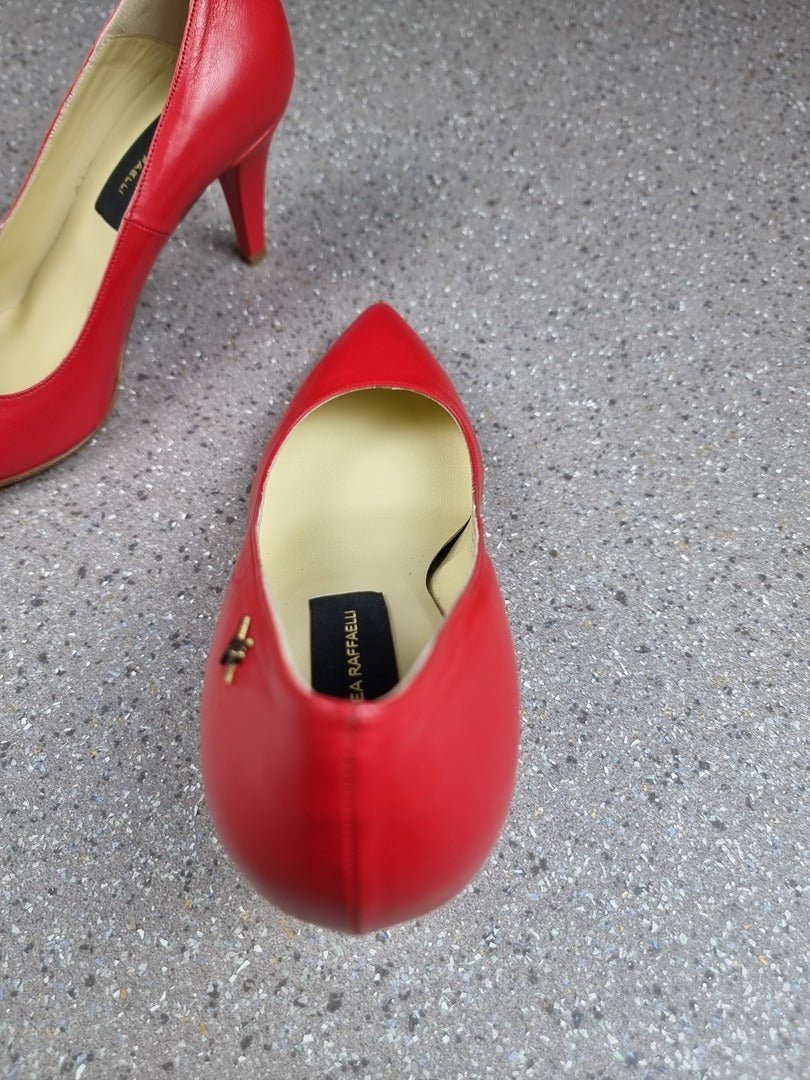 Escarpins Linea Raffaelli rouge - 38.5 - Sell4Me