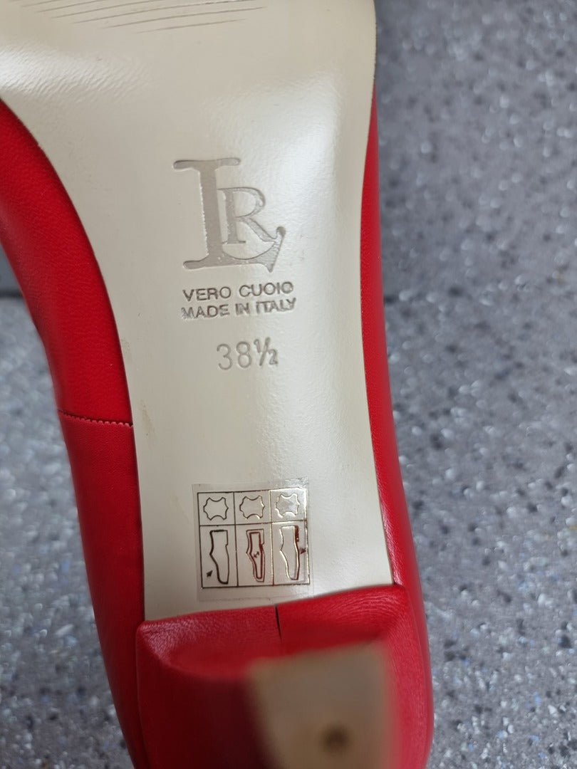 Escarpins Linea Raffaelli rouge - 38.5 - Sell4Me
