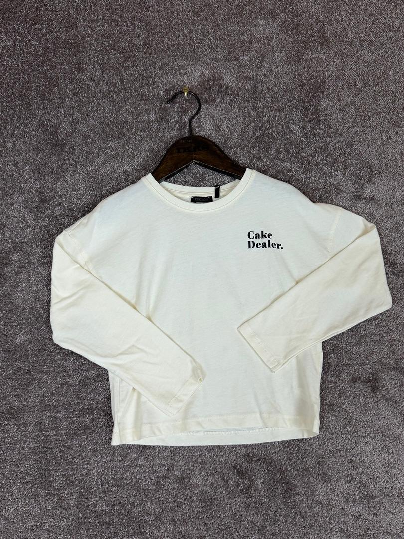 Tee-shirt Sous-pull Ikks écru imprimé gâteau - 6 ans