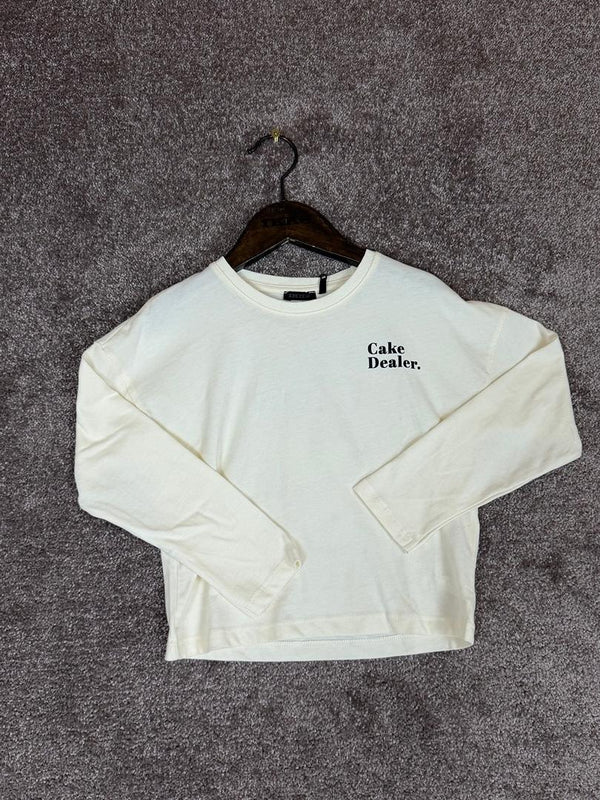 Tee-shirt Sous-pull Ikks écru imprimé gâteau - 6 ans