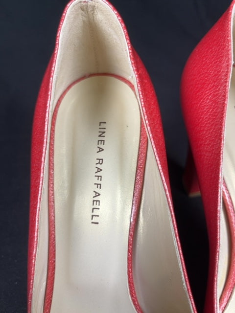 Escarpins Linea Raffaelli Rouge - 38.5 Réf: C142