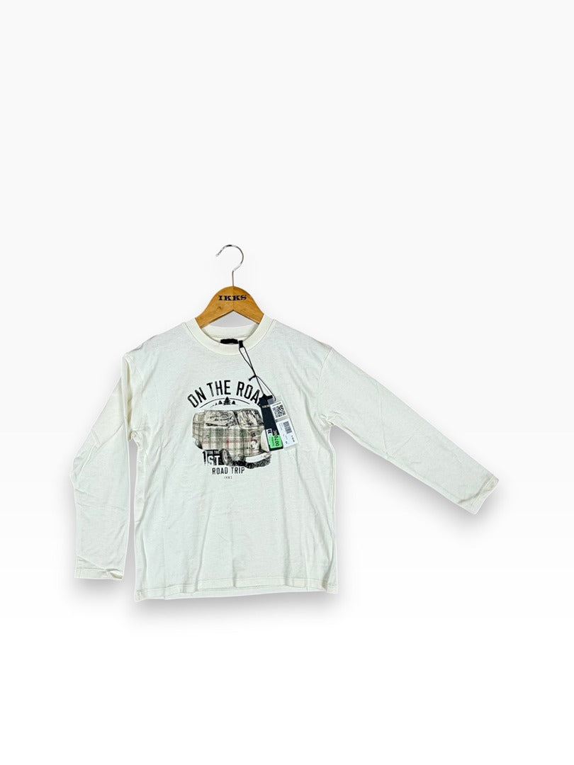T-shirt manches longues Ikks écru - 8 ans Image principale du produit