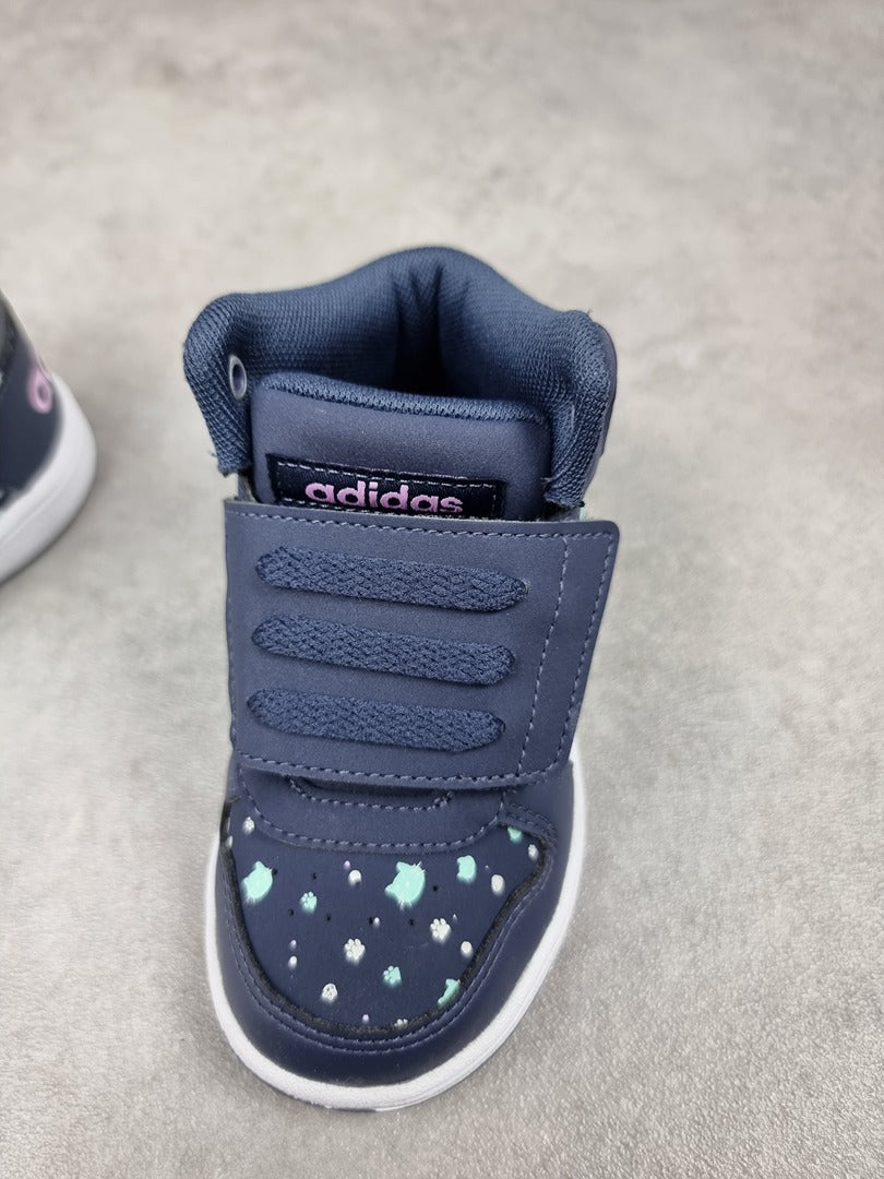 Baskets bébé Adidas Hoops Mid marine - Taille 22 C004 Image secondaire du produit