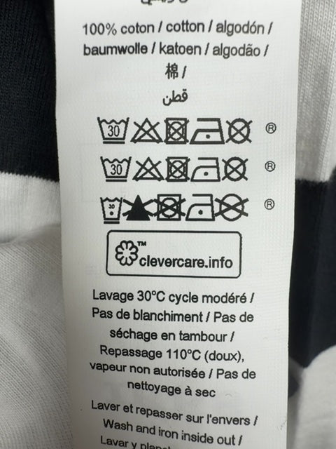 Polo rayé Ikks noir et blanc - Xxs Réf: 670