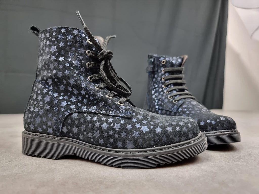 Bottines fiille Clic! noir étoiles - Taille 30 Réf: C241