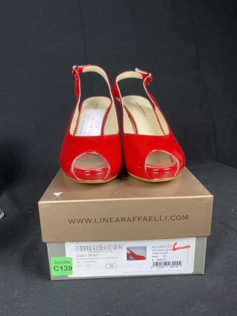 Escarpins Linea Raffaelli rouge - 38 Réf: C139