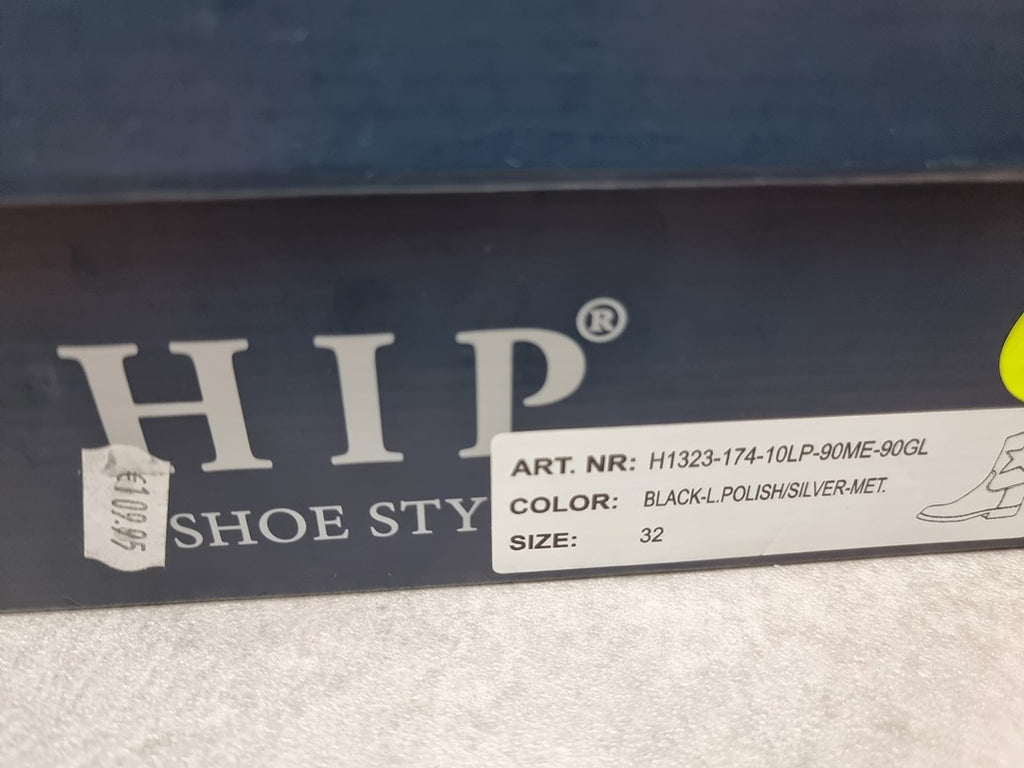 bottes hip fille noir/argent avec une étoile - Taille 32 Réf: C0245