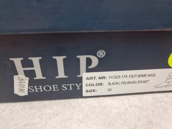 bottes hip fille noir/argent avec une étoile - Taille 32 Réf: C0245