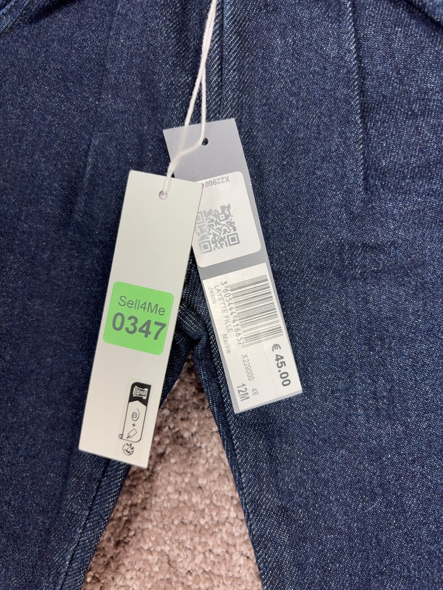 Ikks Baby Jeans 1 an Taille 74 Image secondaire du produit