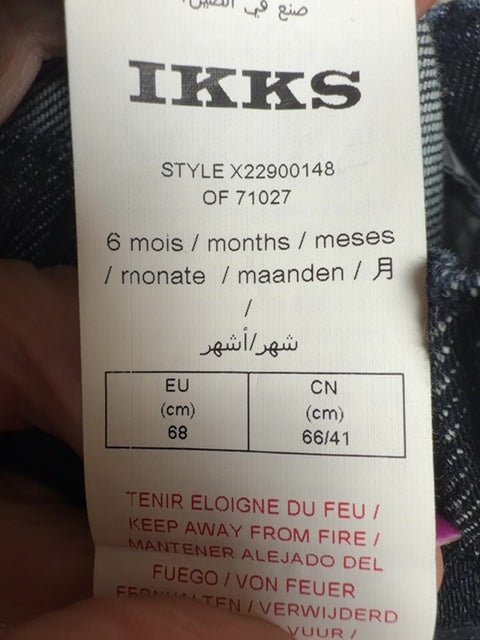 Jean Ikks bleu - 6-9 months / 68cm Réf: 0690 - Sell4Me
