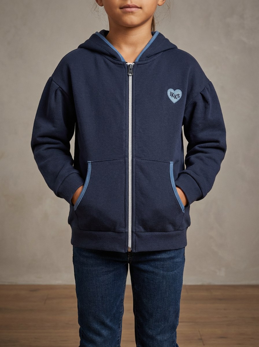Sweat zippé Ikks Marine - 10 ans Image secondaire du produit