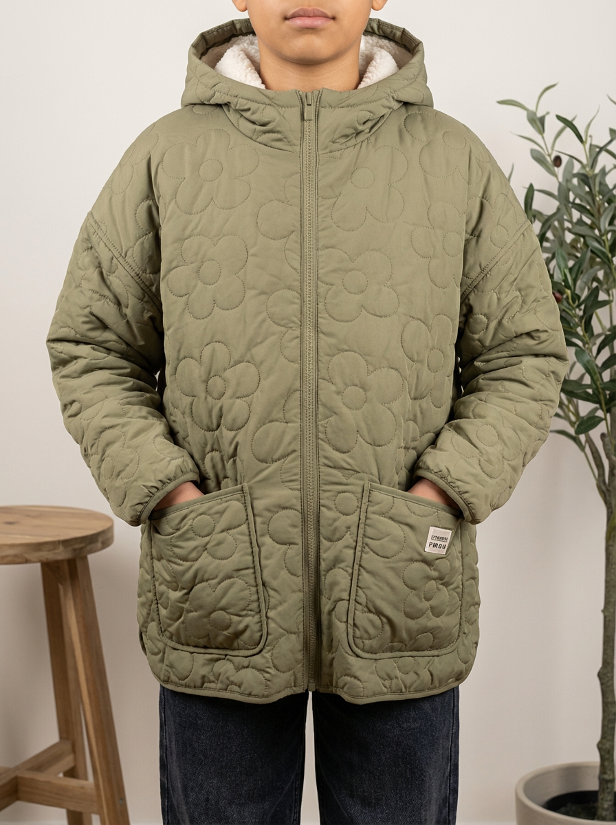Doudoune Ikks Kaki - 12 Ans