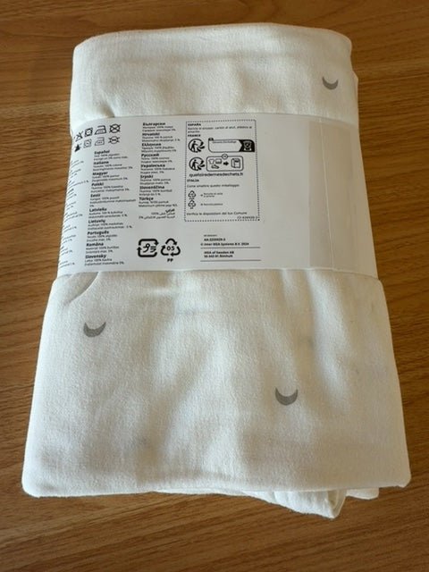 Parure de lit bébé Ikea Lenast blanc crème - 110x125 cm Réf: 304.923.03 - Sell4Me