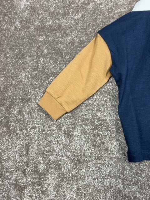Polo manches longues Ikks bleu - 18 mois / months Réf: 0667 - Sell4Me