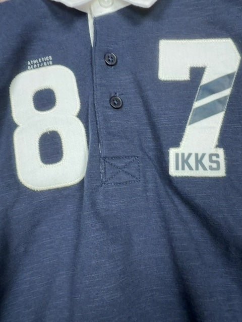 Polo manches longues Ikks bleu marine - 6 mois Réf: 466 - Sell4Me