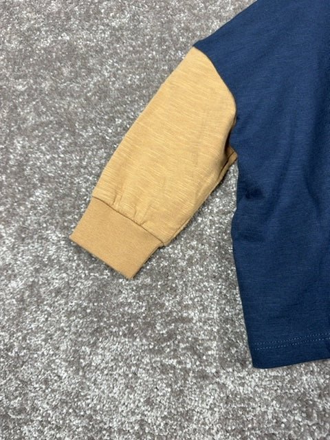 Polo manches longues Ikks bleu marine - 6 mois Réf: 466 - Sell4Me