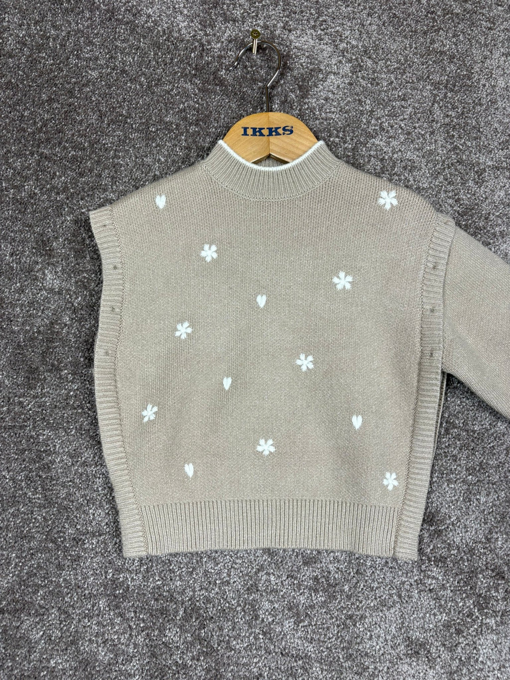 Pull IKKS beige enfant 4 ans - Sell4Me