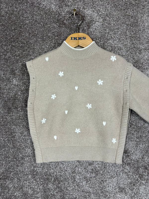 Pull IKKS beige enfant 4 ans - Sell4Me