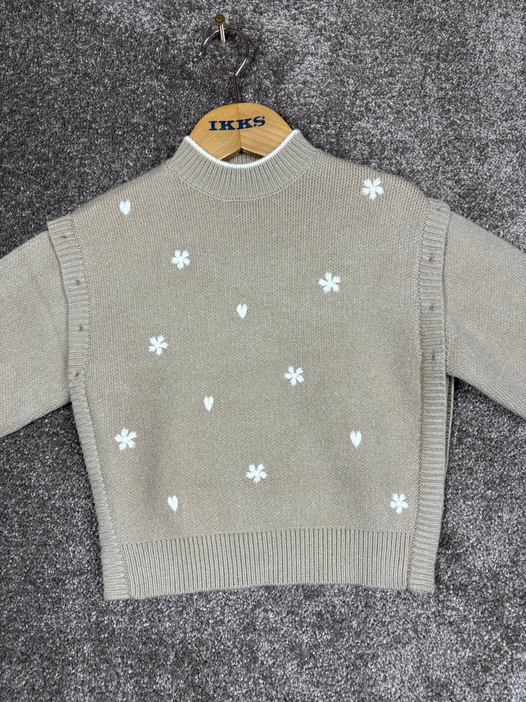 Pull IKKS beige enfant 4 ans - Sell4Me