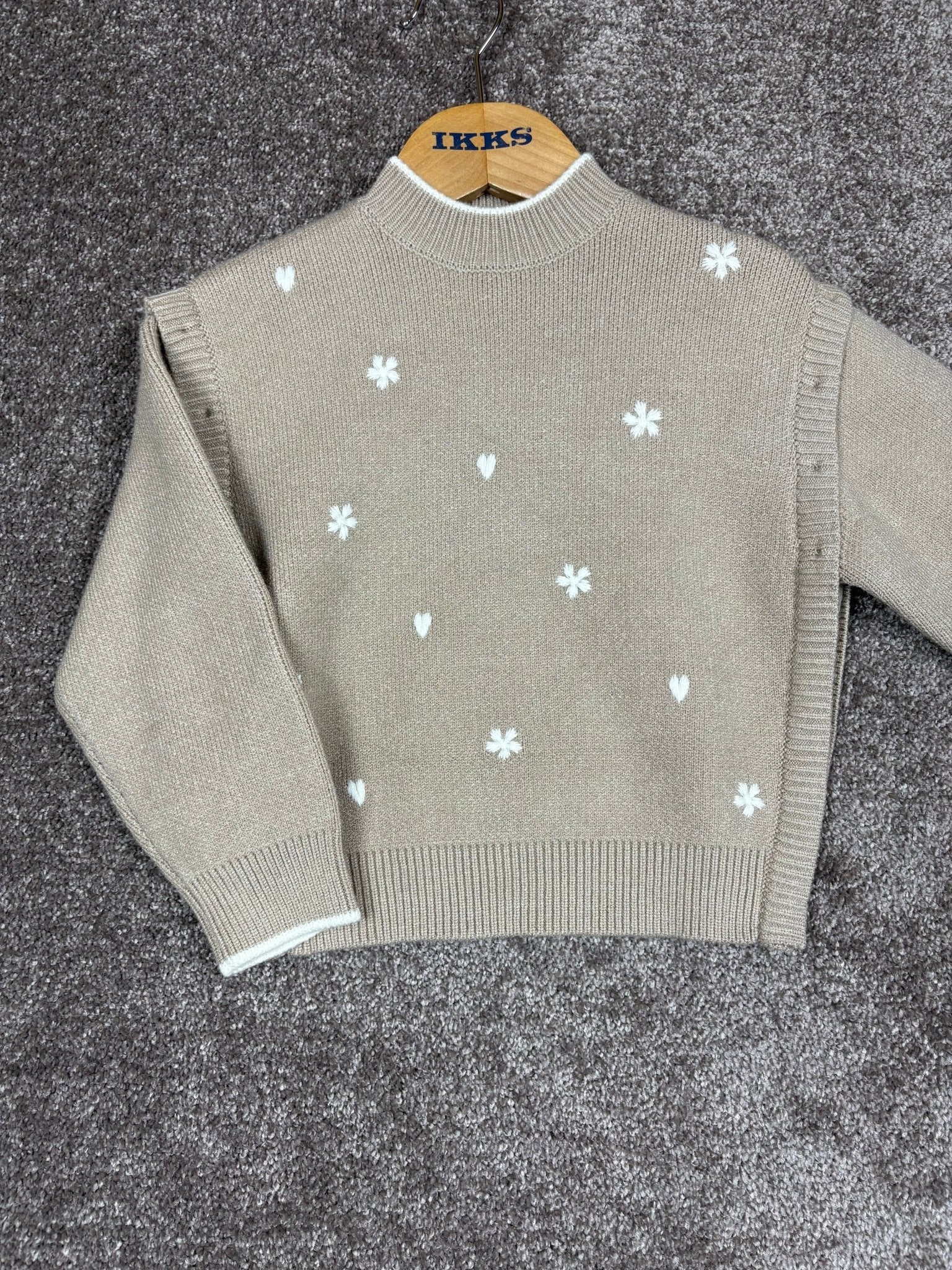 Pull IKKS beige enfant 4 ans - Sell4Me