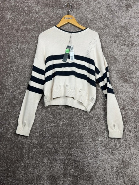 Pull Ikks Crème avec bandes bleues - 12 Ans Réf: 0660 - Sell4Me