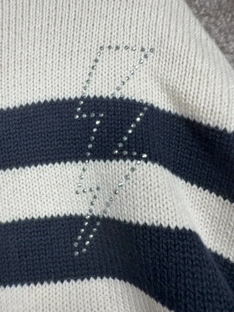 Pull Ikks Crème avec bandes bleues - 5 Ans Réf: 657 - Sell4Me