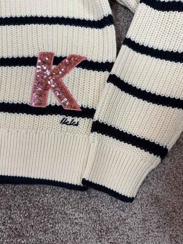 Pull Ikks Écru & Marine - 10 ans - Sell4Me