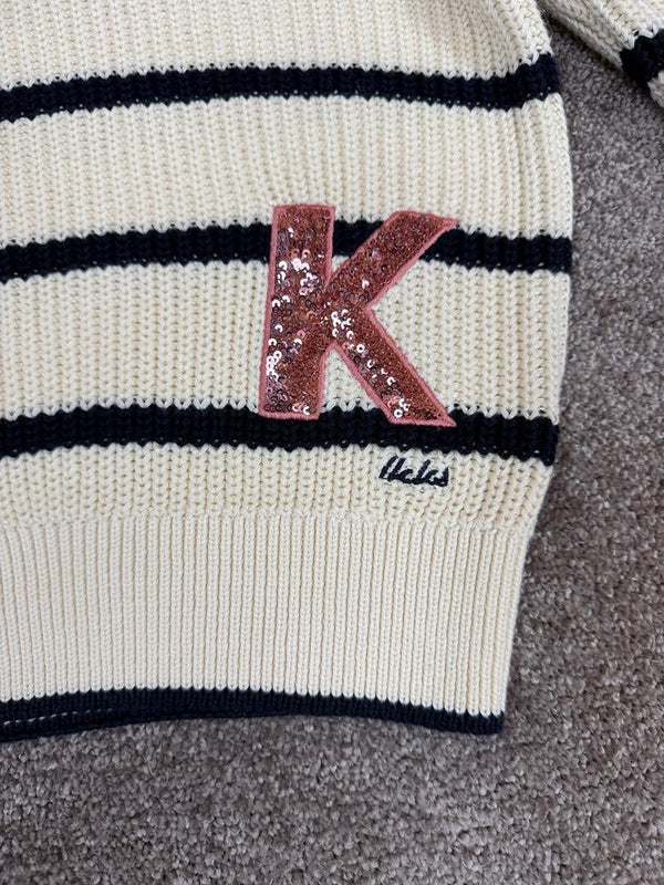 Pull Ikks Écru & Marine - 10 ans - Sell4Me