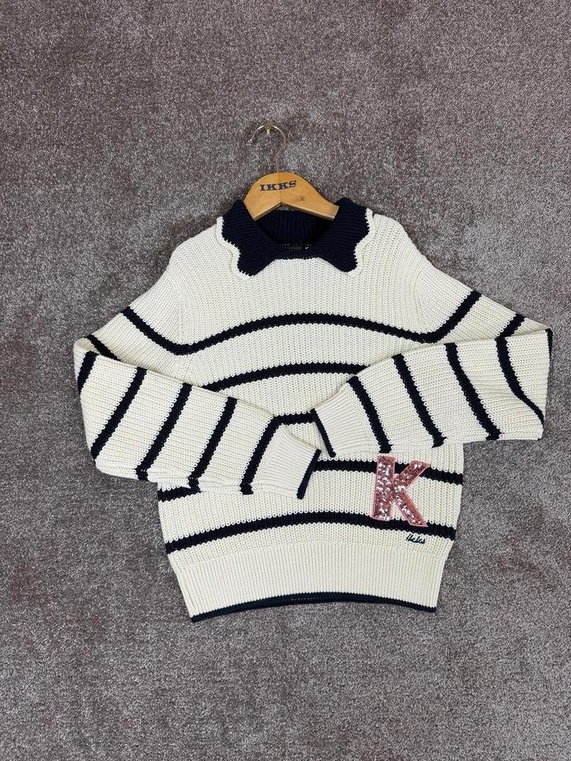 Pull Ikks Écru & Marine - 10 ans - Sell4Me