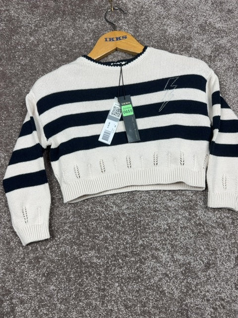 Pull marin Ikks écru et bleu - 3a Réf: 655 - Sell4Me