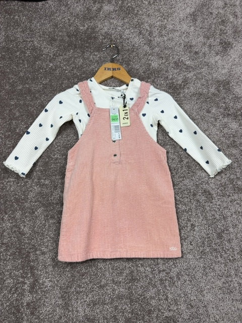 Robe 2en1 Ikks rose et blanc - 3 ans Réf: 631 - Sell4Me Image principale du produit