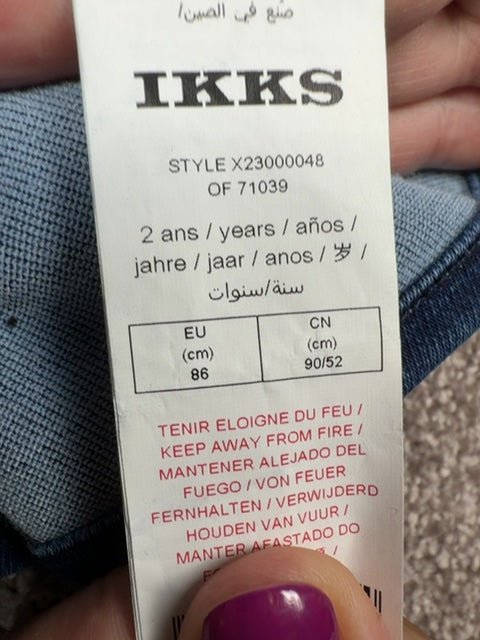 Robe avec Pull fille Ikks bleu marine - 2 ans / 86cm Réf: 662 - Sell4Me