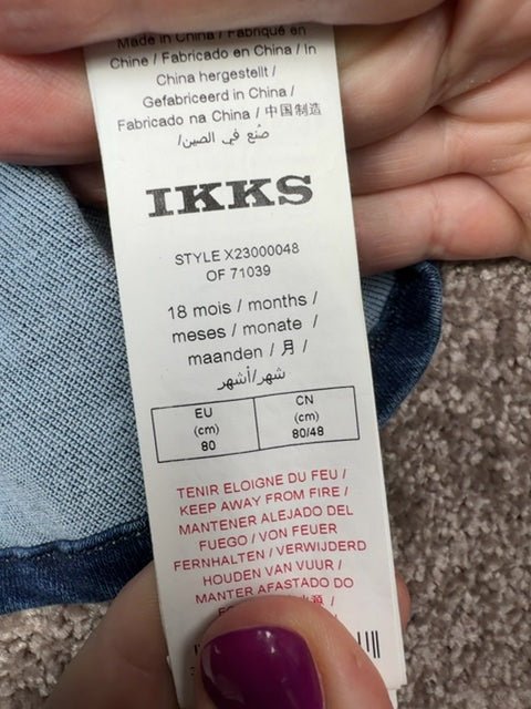 Robe fille Ikks bleu marine - 18 mois Réf: 663 - Sell4Me