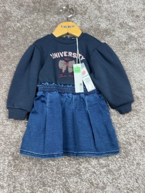 Robe fille Ikks bleu marine - 18 mois Réf: 663 - Sell4Me Image principale du produit