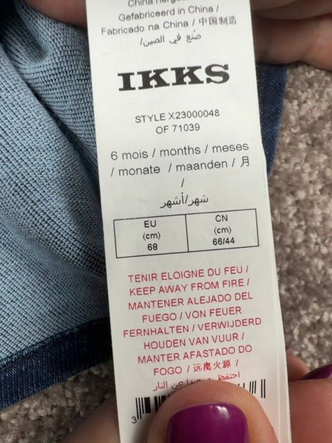 Robe Ikks bleu marine - 6 mois Réf: 0661 - Sell4Me