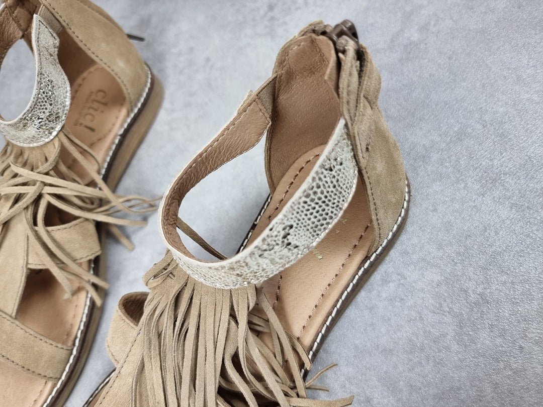 Sandales femme chic! beige - Pointure 37 - Sell4Me